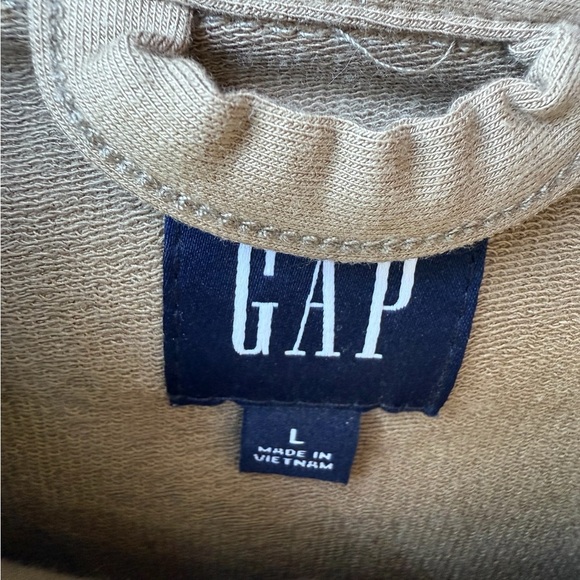 GAP Men's Long Sleeve Beige Knit Button-Up Shirt Size L Casual - Picture 5 of 5